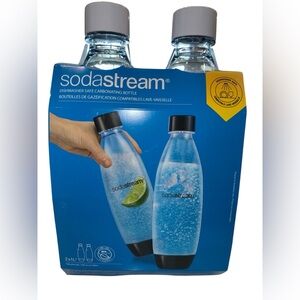 SodaStream Two-Pack 1-Liter Dishwasher Safe Carbonating Bottles